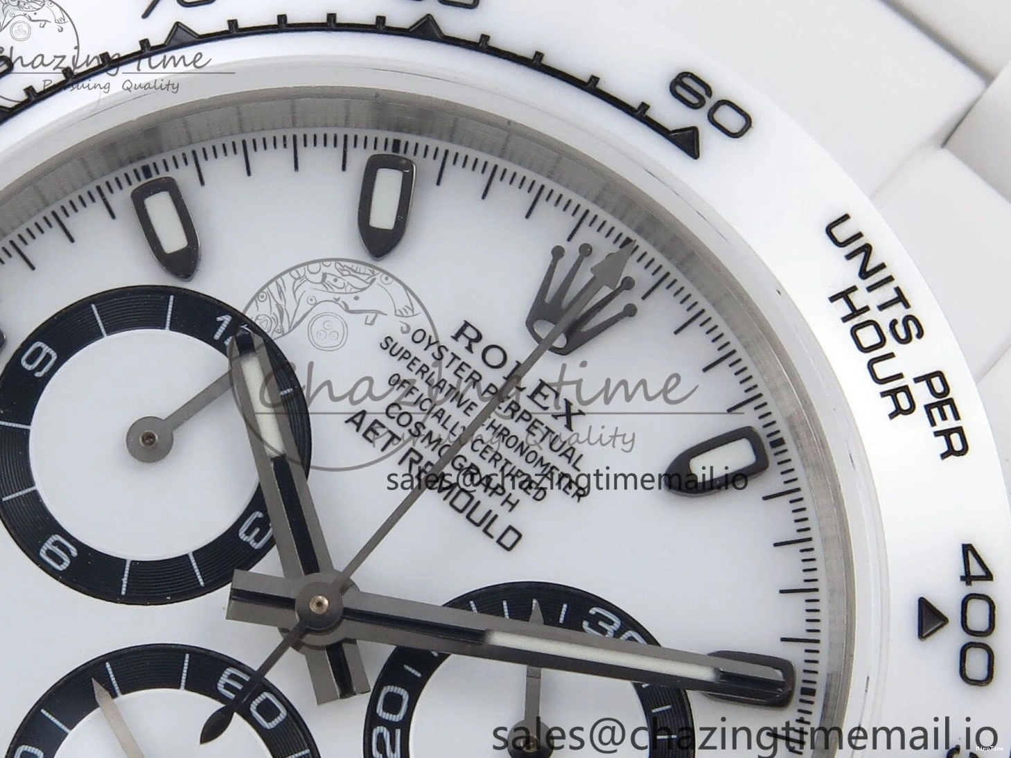 MiroTime 0202 Daytona AET White Ceramic Case and Bracelet Black Dial N6F Best Edition SA Seasonal 1195